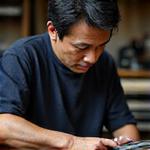 刃物製作担当 山本浩のポートレート